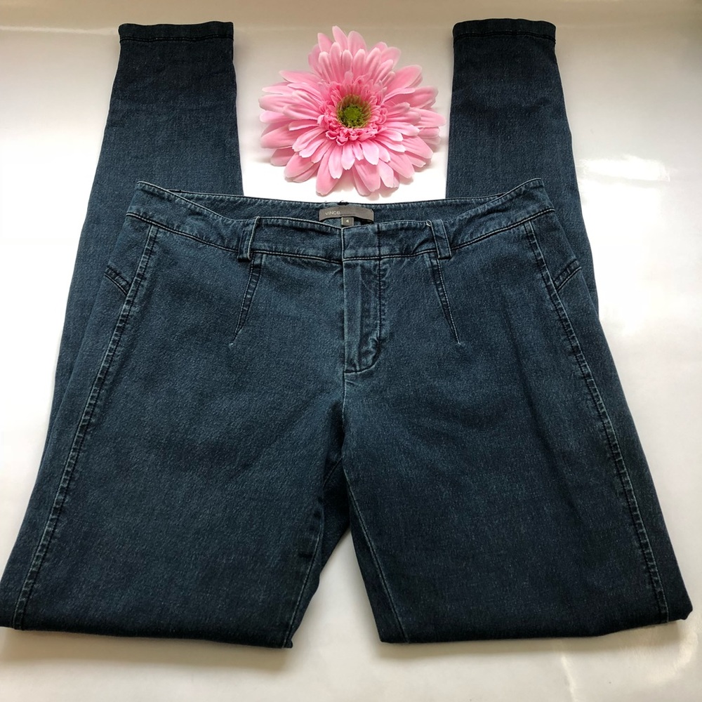 Vince Skinny Ankle Zip Denim Jeans - Picture 2 of 7